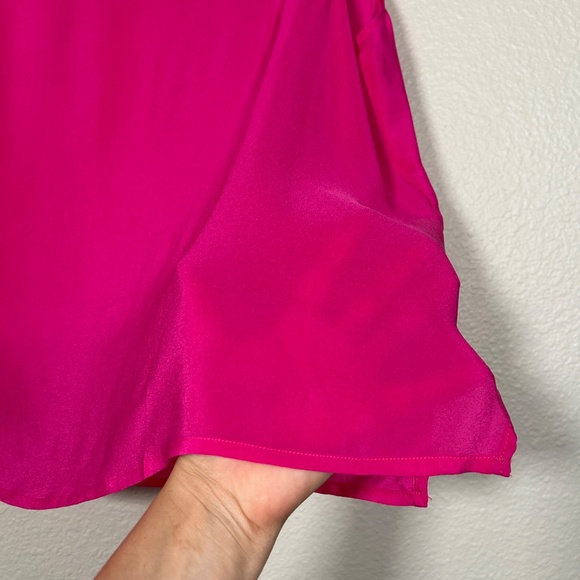 Maurada vintage plus size 1X sleeveless top pink 100% silk boxy - Picture 6 of 9